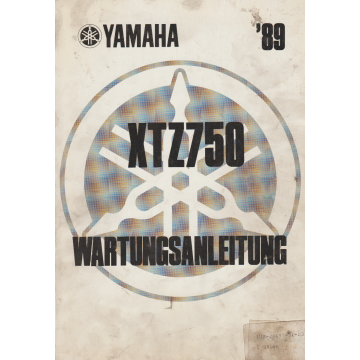 Yamaha XTZ 750 (1989-1997) Wartungsanleitung