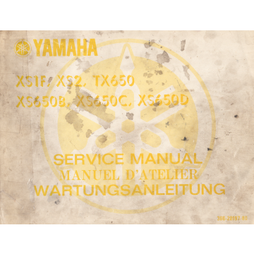 Yamaha XS1F / XS2 / TX 650 / XS650 B/C/D (1969-1977) Wartungsanleitung