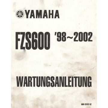 Yamaha FZS 600 (1998-2002) Wartungsanleitung