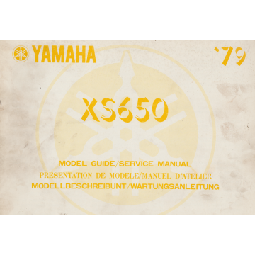 Yamaha XS 650 (1979) Modellbeschreibung / Wartungsanleitung