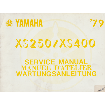 Yamaha XS 250 / XS 400 (1979) Wartungsanleitung Ergänzungband