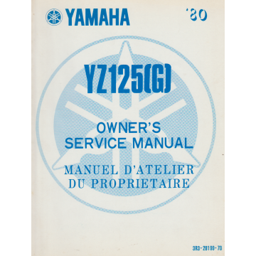 Yamaha YZ 125 (G) (1974-1980)  Owner´s  Service Manual