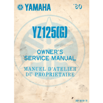 Yamaha YZ 125 (1974-1980)  Owner´s  Service Manual