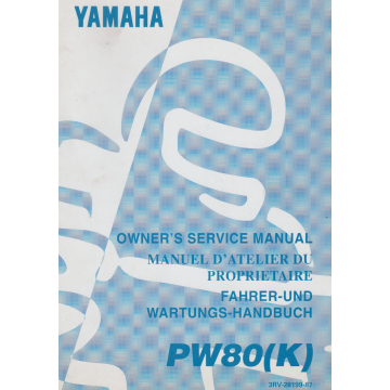 Yamaha PW 80 (1997) Fahrer- und Wartungshandbuch