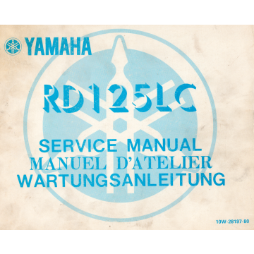 Yamaha RD 125 LC (1982-1987) Wartungsanleitung
