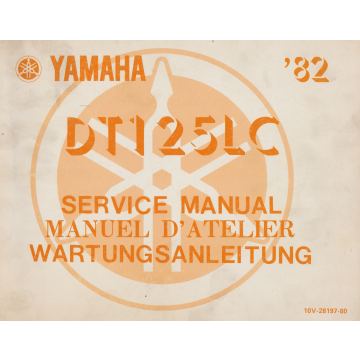 Yamaha DT 125 LC (1982) Wartungsanleitung