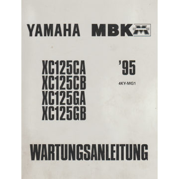 Yamaha XC 125 /CA / CB / GA / GB (ab 1995) Wartungsanleitung