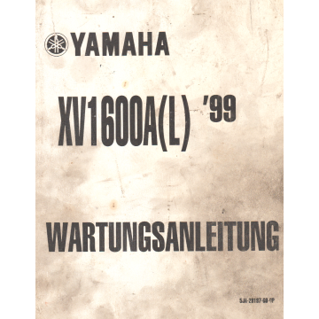 Yamaha XV 1600A (1999-2005) Wartungsanleitung