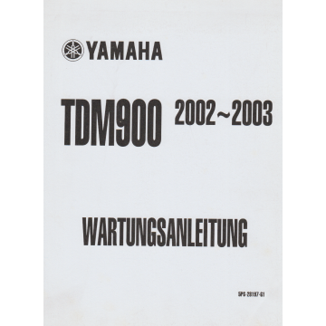 Yamaha TDM 900 (2002-2003) Wartungsanleitung