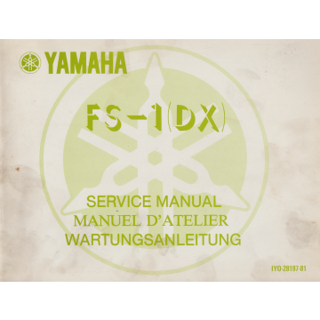 Yamaha  FS - 1 (DX) (1977) Wartungsanleitung