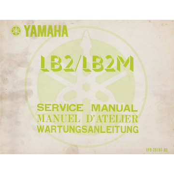 Yamaha  LB2/LB2M (1978) Wartungsanleitung