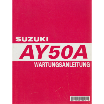 Suzuki AY 50 A (2004-2005) Wartungsanleitung