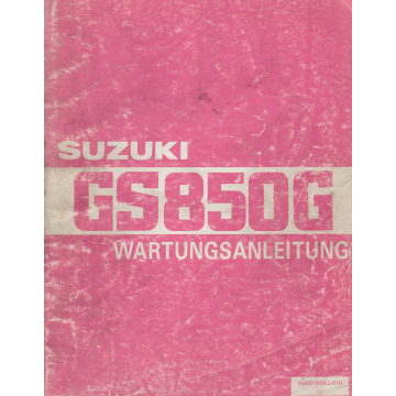 Suzuki GS 850 G (1978-1986) Wartungsanleitung