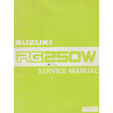 Suzuki RG 250 W (1983-1984) Service Manual