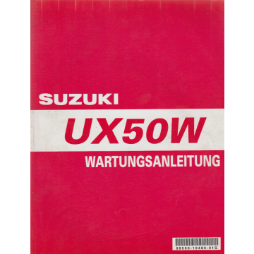 Suzuki UX 50 W (1999-2000) Wartungsanleituing