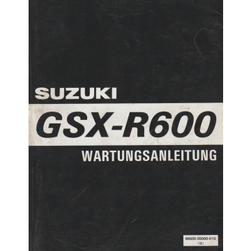Suzuki GSX R 600 (1997) Wartungsanleitung