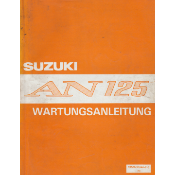 Suzuki AN 125 (1992-!994) Wartungsanleitung