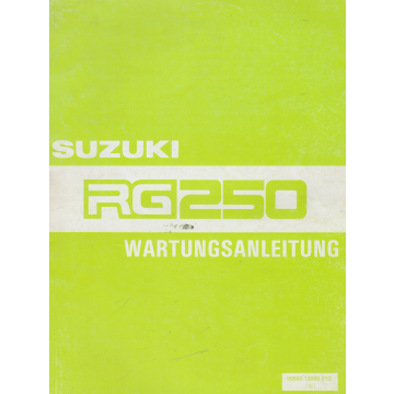 Suzuki RG 250 (1983-1985) Wartungsanleitung 