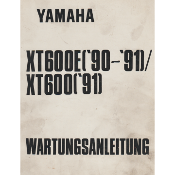 Yamaha XT 600 (1990-1991) Wartungsanleitung
