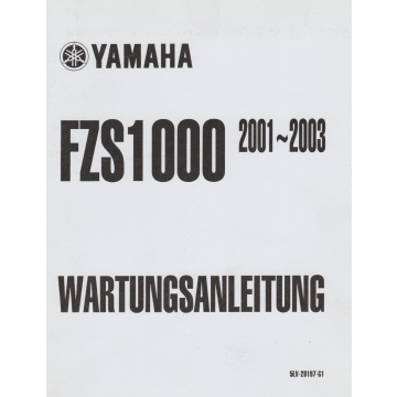 Yamaha FZS 1000 (2001-2003) Wartungsanleitung