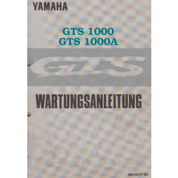 Yamaha GTS 1000 / GTS 1000 A (1993-1997) Wartungsanleitung