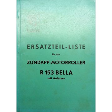 Zündapp R 153 Bella (1956) Ersatzteil Liste