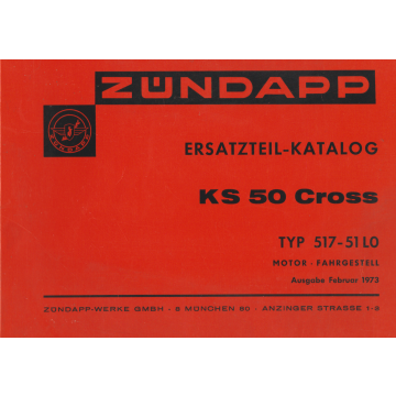 Zündapp KS 50 Cross (1973) Ersatzteil Katalog 