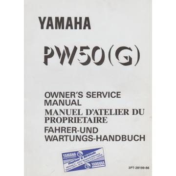 Yamaha PW 50 (G) / (1994) Fahrer und Wartungshandbuch