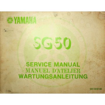 Yamaha SG 50 M (1983) Wartungsanleitung