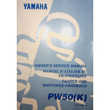 Yamaha WR 426 F (N) / 400 (1998-2002) Fahrer und Wartungs-Handbuch