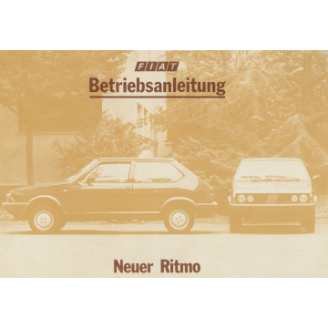 Fiat Neuer Ritmo Betriebsanleitung