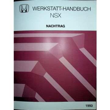 Honda NSX (1993) Werkstatthandbuch  Nachtrag