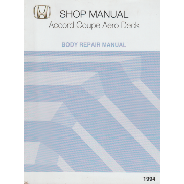 Honda Accord Coupe Aero Deck (1994) Werkstatthandbuch
