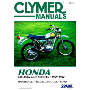 Honda 100-350cc OHC Singles (1969-1982) Repair Manual Clymer Reparaturanleitung