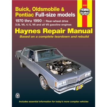 Buick Pontiac (1970-1990) Repair Manual Haynes Reparaturanleitung 