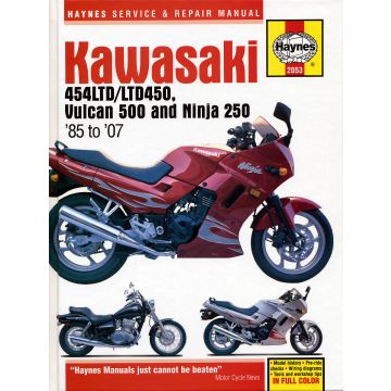 Kawasaki Vulcan (1985-2007) Repair Manual Haynes Reparaturanleitung