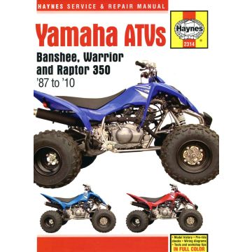 Yamaha ATVs (1987-2010) Repair Manual Haynes Reparaturanleitung