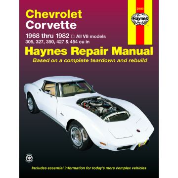 Chevrolet Corvette (1968-1982) Repair Manual Haynes Reparaturanleitung