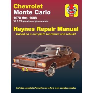 Chevrolet Monte Carlo (1970-1988) Repair Manual Haynes Reparaturanleitung