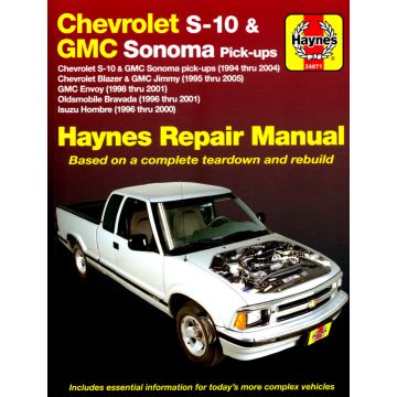 Chevrolet S-10 GMC (1994-2005) Repair Manual Haynes Reparaturanleitung