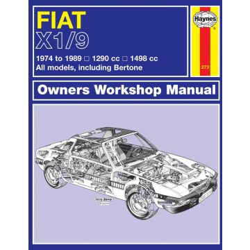 Fiat X1/9 (1974-1989) Repair Manual Haynes Reparaturanleitung