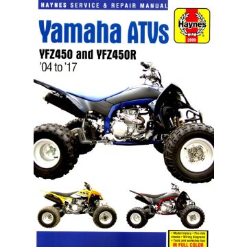 Yamaha ATVs YFZ450 (2004-2017) Repair Manual Haynes Reparaturanleitung