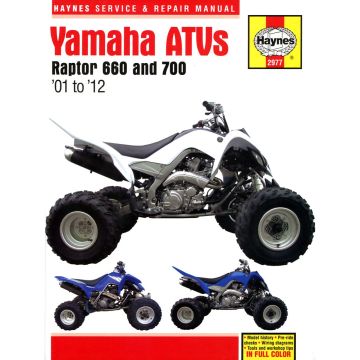 Yamaha ATVs Raptor 660 & 700 (2001-2012) Repair Manual Haynes Reparaturanleitung