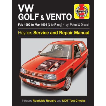 VW Golf/Vento (1992-1998) Repair Manual Haynes Reparaturanleitung 