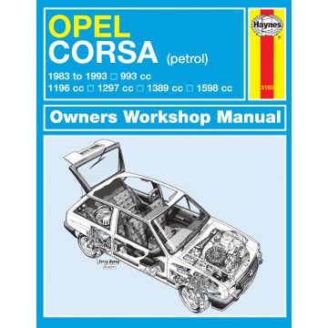 Opel Corsa petrol (1983-1993) Repair Manual Haynes Reparaturanleitung 