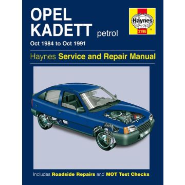 Opel Kadett petrol (1984-1991) Repair Manual Haynes Reparaturanleitung