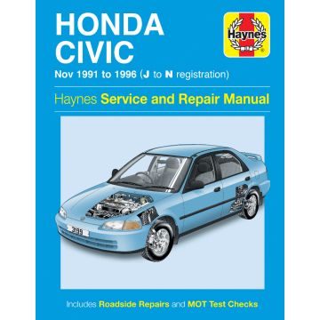 Honda Civic (1991-1996) Repair Manual Haynes Reparaturanleitung 