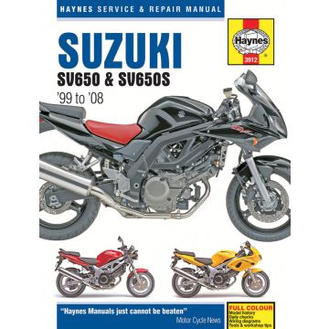 Suzuki SV650S (1999-2008) Repair Manual Haynes Reparaturanleitung