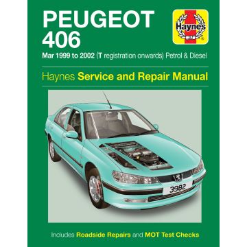 Peugeot 406 (1999-2002) Repair Manual Haynes Reparaturanleitung