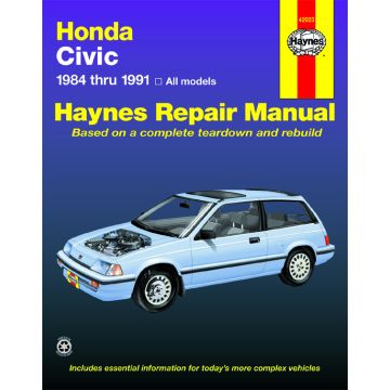 Honda Civic (1984-1991) Repair Manual Haynes Reparaturanleitung